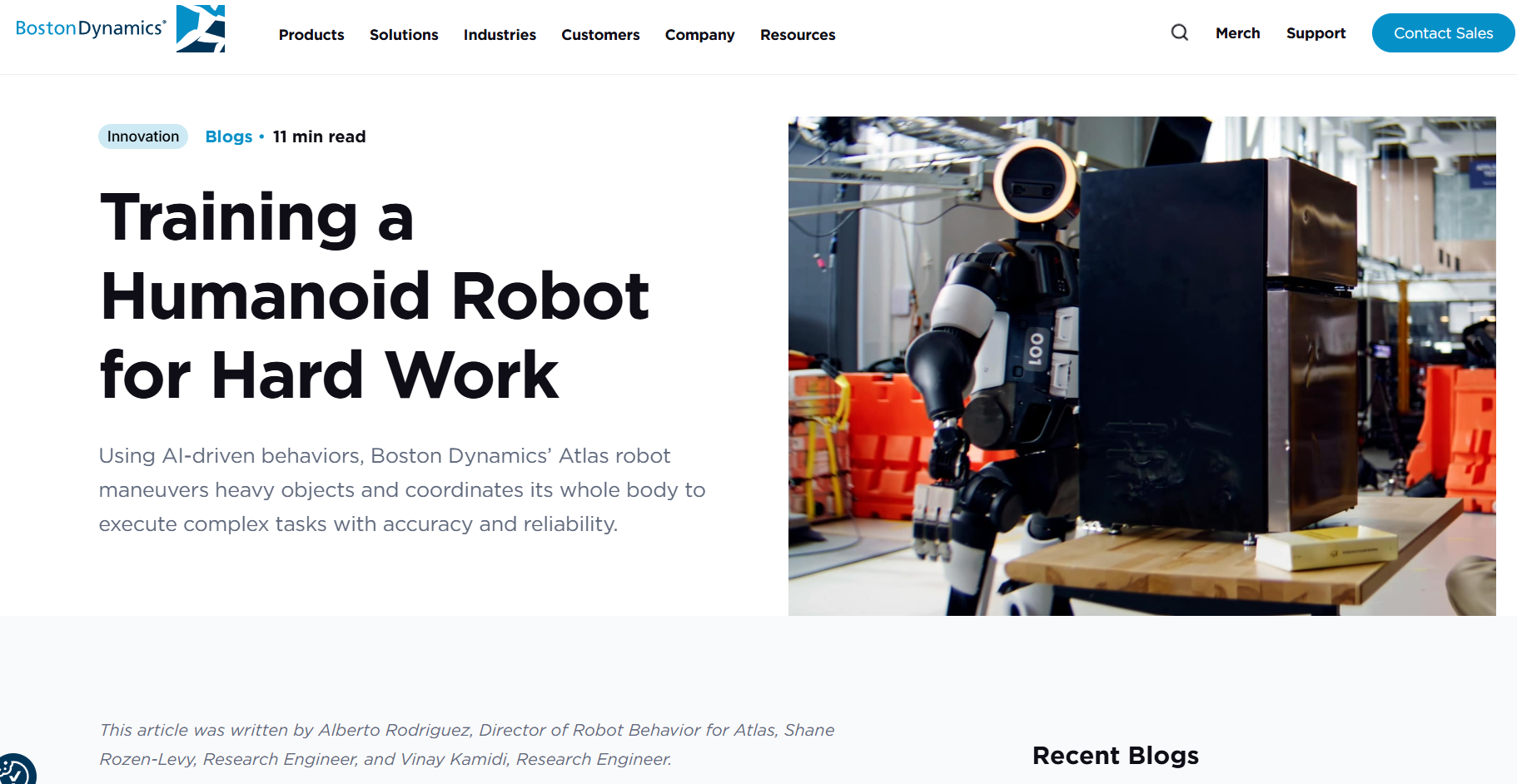 Boston Dynamics: Training a Humanoid