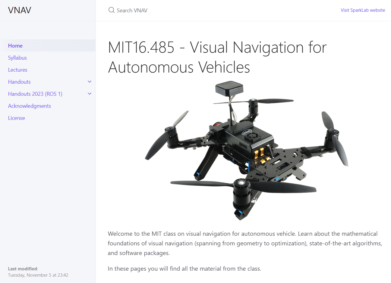 MIT 16.485: Visual Navigation